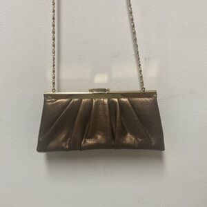 Jessica McClintock Elegant Brown Clutch Bag